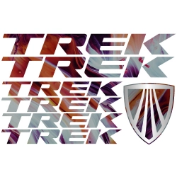Komplet naklejek na rower z logo Trek