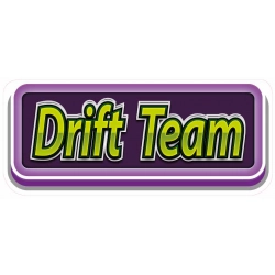 sportowe z naklejką DRIFT TEAM dla kierowcy