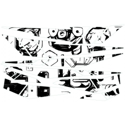 Naklejki na kask odblaskowa tuningowe okleiny