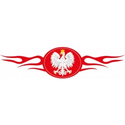 Naklejka orzeł tribal na samochód