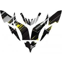 zestaw naklejek, quady, motyw tuningowy, racing power, zestaw naklejek na quada, naklejki quady, odblaskowy motyw, polar