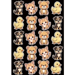 Spraw, by Twoje dziecko było widoczne! Naklejki odblaskowe z kotkiem, pieskiem