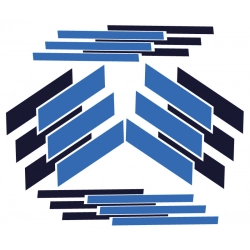 Naklejki zestaw na kabinę ciagnika siodłowego Mercrdes Actros MP4