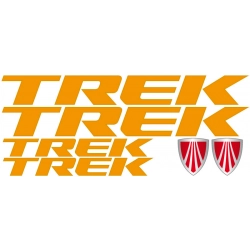Zestaw naklejek Trek logo rower górski odblaskowe