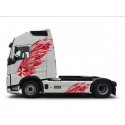 Naklejka Volvo FH 16 na kabinę krzyż skrzydła husarskie