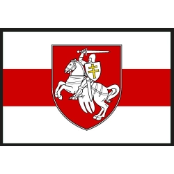 Niepodległa Białoruś naklejka z Pogonią