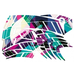 Naklejki na kask grafika tribal quada oklejanie abstrakcja