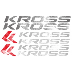 Naklejki na rower Kross odblaskowe