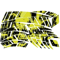 Naklejki na kask grafika tribal quada fluorescencyjna
