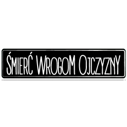 Naklejka Śmierć Wrogom Ojczyzny NZW Rój