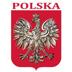 Naklejka orzeł 1928 Polska na samochód