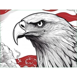 Naklejka ADR orzeł polski na tablicę patriotyczna naklejki
