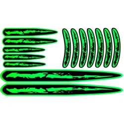 Unikalne fluorescencyjne naklejki na rower, które odbijają światło!