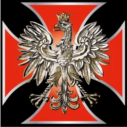 ożsamość narodową z naszą naklejką! Orzeł, godło i krzyż kawalerski na samochód