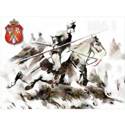 Naklejka ADR Powstaniec Styczniowy 1863 grafika