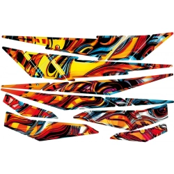 Komplet naklejek na kask motocyklowy, doskonały do personalizacji i tuningu