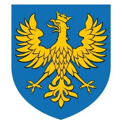 Wybierz naklejkę z herbem województwa opolskiego, wykonaną na folii.