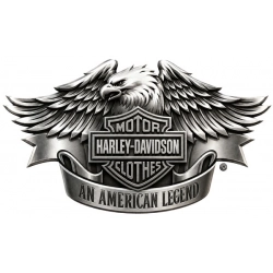 Harley Davidson, naklejka, motocykl, symbol, motor, wolność, siła, orzeł, wzór,