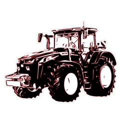 Naklejka ciągnik rolniczy John Deere