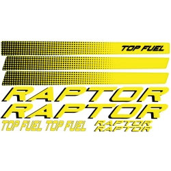 naklejki rower zestaw fluorescencyjne personalizacja raptor