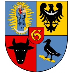 Naklejka Herb Głogów odblaskowa