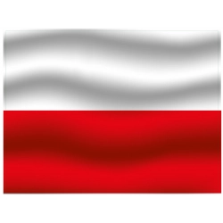 Naklejka flaga polski ADR tablica naklejki TIR norma