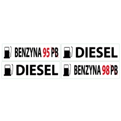 Naklejka Benzyna 95 Diesel ON