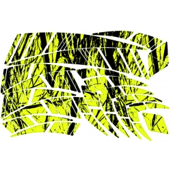 Naklejki na kask grafika tribal quada fluorescencyjna