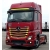 Naklejki fluorescencyjne na grill Mercedes Actros zestaw na atrapę
