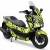 zestaw naklejek, fluorescencyjna folia, skuter honda, naklejki fluorescencyjne
