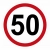 Naklejka z ograniczeniem prędkości do 50 km/h to klucz do bezpieczeństwa.
