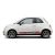 naklejki, pasy, drzwi, samochód, fiat, 500, performance, tuningowy, zestaw, oklejanie, boki, grafika