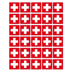 Naklejki flaga Szwajcarii scrapbooking