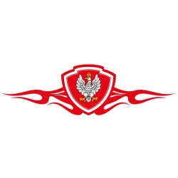 Naklejka orzeł polski wz.1919 tribal