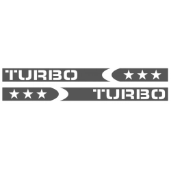 Naklejka na bok samochodu pasy TURBO Volskwagen