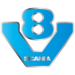 naklejka tuning scania v8, naklejka na scania v8, naklejka do tuningowania scania v8