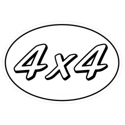 Naklejka 4x4