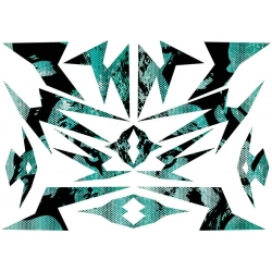 Zestaw naklejek kask wilk motocykl motor quad odblaskowych