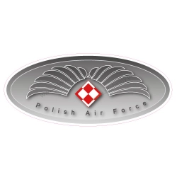 Naklejka Polish Air Force szachownica