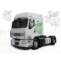 Naklejka na kabinę Gryf Renault Premium ciagnika