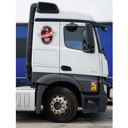 Naklejka z wizerunkiem św. Michała Archanioła i hasłem