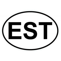 Naklejka międzynarodowy kod samochodowy Estonia