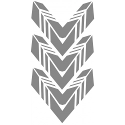 odblaskowe naklejki, kaski odblaskowe, naklejki WD, dekoracja kasku, odblaskowe elementy,