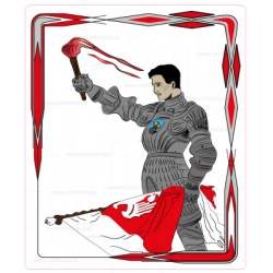 Naklejka polski rycerz patriotyczna