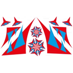 naklejki tribal, grafika kask motocyklowy, naklejki zabezpieczone laminatem, tuning kasku,