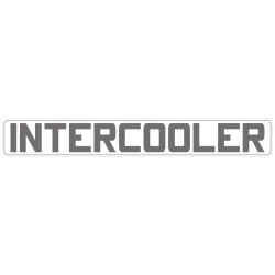 Naklejka Intercooler na ciągnik siodłowy