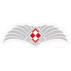 Naklejka szachownica z rozetą lotniczą
