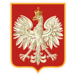 Naklejka Orzeł Polski wzór 1956 na samochód