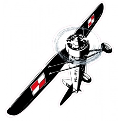 Naklejka polski myśliwiec PZL P.11