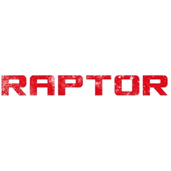 Naklejka napis Raptor na tył